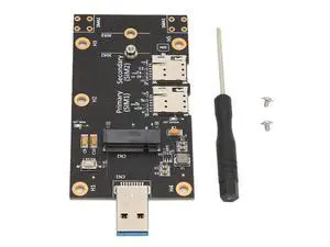 Vszerda M.2 NGFF to USB 3.0 Adapter Card, 3042/3052 NGFF (M.2) to USB 3.0 A Adapter with Nano SIM Card Slot for 3G/4G/5G Module Vszerda M.2 NGFF to USB 3.0 Adapter Card, 3042/3052 NGFF (M.2) to USB 3.0 A Adapter with Nano SIM Card Slot for 3G/4G/5G Module
