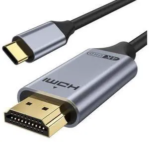 Vszerda USB C to HDMI Cable 6.6FT 4K 60Hz, Gold-Plated High-Speed USB Type C to HDMI 2.0 Cord, Thunderbolt 3/4/5 Compatible for iPhone 16/15 Series, MacBook, iMac, iPad Pro, Galaxy S8 to S23, Surface Vszerda USB C to HDMI Cable 6.6FT 4K 60Hz, Gold-Plated High-Speed USB Type C to HDMI 2.0 Cord, Thunderbolt 3/4/5 Compatible for iPhone 16/15 Series, MacBook, iMac, iPad Pro, Galaxy S8 to S23, Surface
