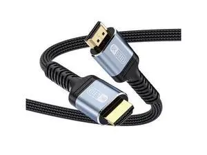 10K 8K 4K HDMI 2.1 Cable 8ft, 48Gbps Ultra High Speed HDMI Cable Braided Cord-8K@60Hz 4K@120Hz, Dynamic HDR, eARC, HDCP 2.2&2.3, 3D, for TV/Laptop/Monitor/PS5/Xbox/Projector/Entertainment/Sound System 10K 8K 4K HDMI 2.1 Cable 8ft, 48Gbps Ultra High Speed HDMI Cable Braided Cord-8K@60Hz 4K@120Hz, Dynamic HDR, eARC, HDCP 2.2&2.3, 3D, for TV/Laptop/Monitor/PS5/Xbox/Projector/Entertainment/Sound System