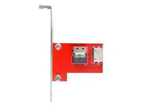 Vszerda PCI-Express 4.0 Slimline SAS SFF-8654 to Oculink SFF-8611 SFF-8612 PCBA Female Adapter with Bracket Vszerda PCI-Express 4.0 Slimline SAS SFF-8654 to Oculink SFF-8611 SFF-8612 PCBA Female Adapter with Bracket