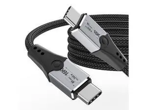 Vszerda 5FT USB-C to USB-C Monitor Cable - 80 Gbps Data Transfer, Supports 16K/Dual8K HD Display, 240W Charging, Compatible with Thunderbolt 5/4/3 Vszerda 5FT USB-C to USB-C Monitor Cable - 80 Gbps Data Transfer, Supports 16K/Dual8K HD Display, 240W Charging, Compatible with Thunderbolt 5/4/3