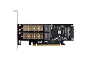 Vszerda PCI Express PCI-E 3.0 & Dual SATA to NGFF NVME MSATA M-Key B/M-Key SSD Card Adapter 3in1 Vszerda PCI Express PCI-E 3.0 & Dual SATA to NGFF NVME MSATA M-Key B/M-Key SSD Card Adapter 3in1