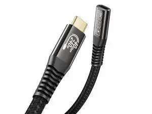 Vszerda USB c Extension Cable, USB C 4.0 Support PD 240W 48V5A, 40Gbps Transfer, 8K@60Hz, 6K/4K@60Hz Video Compatible with SSD eGPU Extender/Dock,Thunderbolt 3 & 4 1M/3.3FT Vszerda USB c Extension Cable, USB C 4.0 Support PD 240W 48V5A, 40Gbps Transfer, 8K@60Hz, 6K/4K@60Hz Video Compatible with SSD eGPU Extender/Dock,Thunderbolt 3 & 4 1M/3.3FT