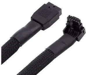 Vszerda Male to Female Up Angled 90 Degree Extension 12VHPWR ATX3.0 PCI-E 5.0 Power Modular Cable for 3080 3090TI PSU 16Pin 12+4P Graphics Card 17cm Vszerda Male to Female Up Angled 90 Degree Extension 12VHPWR ATX3.0 PCI-E 5.0 Power Modular Cable for 3080 3090TI PSU 16Pin 12+4P Graphics Card 17cm
