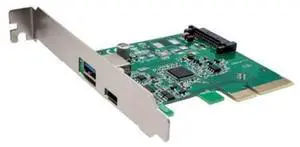 Vszerda USB 3.1 Gen II 10Gbps 2-Port Full-Duplex Controller X4 Slot Card Type-C and Type-A Ports Components Other SI-PEX20189 Vszerda USB 3.1 Gen II 10Gbps 2-Port Full-Duplex Controller X4 Slot Card Type-C and Type-A Ports Components Other SI-PEX20189