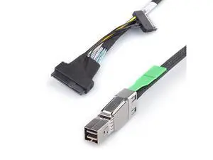 Vszerda SFF-8644 to U.2 SFF-8639 NVMe SSD Cable, 12Gbps SAS 3.0 with 15-Pin SATA Power, External Mini SAS HD to Internal U.2 Adapter for Data Center/Server, 100-Ohm, 1m/3.3ft Vszerda SFF-8644 to U.2 SFF-8639 NVMe SSD Cable, 12Gbps SAS 3.0 with 15-Pin SATA Power, External Mini SAS HD to Internal U.2 Adapter for Data Center/Server, 100-Ohm, 1m/3.3ft