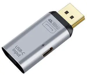 Vszerda USB-C Type C Female Source to Displayport DP Sink HDTV & PD Power Adapter 4K 60hz 1080p for Phone & Laptop Vszerda USB-C Type C Female Source to Displayport DP Sink HDTV & PD Power Adapter 4K 60hz 1080p for Phone & Laptop