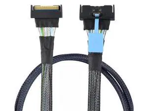 Vszerda SAS MCIO SFF-8654 8I 5.0 74P PCIE to MCIO SFF-8654 connection cable, 0.5m Vszerda SAS MCIO SFF-8654 8I 5.0 74P PCIE to MCIO SFF-8654 connection cable, 0.5m