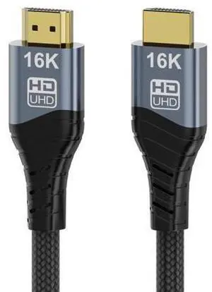 Vszerda 16K HDMI Cable, 96Gbps Ultra High Speed HDMI2.2 Cable 16K@30Hz 10K120Hz 8K@60Hz 4K@240Hz Cord, HDCP 2.3 & HDR10 eARC for Compatible with PS5/Xbox/Gaming PC/Blu-ra (HDMI2.2 16K 3M) Vszerda 16K HDMI Cable, 96Gbps Ultra High Speed HDMI2.2 Cable 16K@30Hz 10K120Hz 8K@60Hz 4K@240Hz Cord, HDCP 2.3 & HDR10 eARC for Compatible with PS5/Xbox/Gaming PC/Blu-ra (HDMI2.2 16K 3M)
