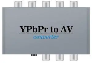 Vszerda Component to AV Adapter, YPbPr to CVBC Converter + R/L, Supports 1080P Video Audio, for DVD PSP to HDTV Monitor Vszerda Component to AV Adapter, YPbPr to CVBC Converter + R/L, Supports 1080P Video Audio, for DVD PSP to HDTV Monitor
