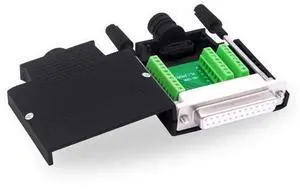 Vszerda DB25 Female Solderless Connector Breakout Board RS232 D-SUB 25 Pin Serial Adapter Terminal Block with Case (Female) Vszerda DB25 Female Solderless Connector Breakout Board RS232 D-SUB 25 Pin Serial Adapter Terminal Block with Case (Female)