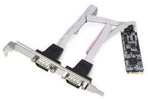 Vszerda 2 Port RS-232 DB9 Serial M.2 B+M Key Controller Card SI-ADA15070 Vszerda 2 Port RS-232 DB9 Serial M.2 B+M Key Controller Card SI-ADA15070