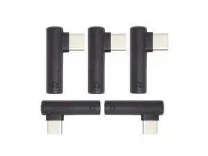 Vszerda 5pcs/Set Type USB-C 3.1 Male to AUX Audio Female Type-C to 3.5mm Earphone Adapter 90 Degree Angled Vszerda 5pcs/Set Type USB-C 3.1 Male to AUX Audio Female Type-C to 3.5mm Earphone Adapter 90 Degree Angled