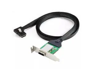 Vszerda Mini SAS 8087 Left Bend to SFF-8088 Female Server Adapter Card Conversion Cable 50CM Vszerda Mini SAS 8087 Left Bend to SFF-8088 Female Server Adapter Card Conversion Cable 50CM