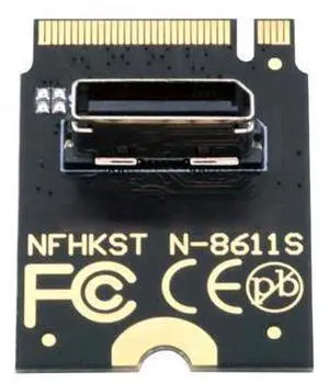 Vszerda 2230 PCI-E4.0 M.2 M-Key Male to Oculink SFF-8612 SFF-8611 Host Vertical Adapter for NVME U.2 SSD eGPU External Graphics Card Dock Vszerda 2230 PCI-E4.0 M.2 M-Key Male to Oculink SFF-8612 SFF-8611 Host Vertical Adapter for NVME U.2 SSD eGPU External Graphics Card Dock