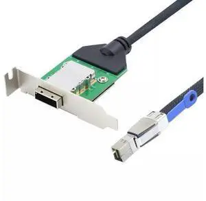 Vszerda Mini SAS HD SFF-8644 to HD-8088 Female Bend Server Adapter Card Conversion Cable 50CM Vszerda Mini SAS HD SFF-8644 to HD-8088 Female Bend Server Adapter Card Conversion Cable 50CM