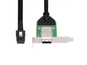 Vszerda Mini SAS Internal SFF-8087 36Pin Male to External SFF-8088 Female Extension Cable 50cm PCBA with Low Profile Bracket Vszerda Mini SAS Internal SFF-8087 36Pin Male to External SFF-8088 Female Extension Cable 50cm PCBA with Low Profile Bracket