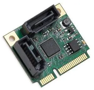 Vszerda Mini PCIe to SATA III 2 Ports Raid Adapter Card ASMedia 1061R for Ipfs Mining and Adding SATA 3.0 Devices Vszerda Mini PCIe to SATA III 2 Ports Raid Adapter Card ASMedia 1061R for Ipfs Mining and Adding SATA 3.0 Devices