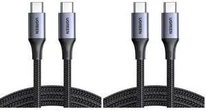 UGREEN 240W USB C to USB C Cable, Fast Charging USB C Cable for iPhone 17 Pro Max/16, Samsung Galaxy S25/S24, MacBook Pro/Air, iPad Pro/Air/Mini, Dell XPS, 3.3FT (Pack of 2) UGREEN 240W USB C to USB C Cable, Fast Charging USB C Cable for iPhone 17 Pro Max/16, Samsung Galaxy S25/S24, MacBook Pro/Air, iPad Pro/Air/Mini, Dell XPS, 3.3FT (Pack of 2)