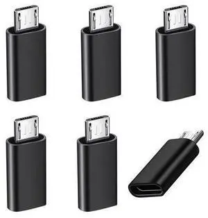 Vszerda 6Pack Micro USB to USBC Adapter, Type C Female to Micro USB Male Convert Connector Support Charge Data Sync Compatible with Nexus 5 6, and More Devices (Not for USBC to C Charging Cable) Vszerda 6Pack Micro USB to USBC Adapter, Type C Female to Micro USB Male Convert Connector Support Charge Data Sync Compatible with Nexus 5 6, and More Devices (Not for USBC to C Charging Cable)