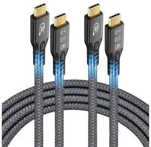 Vszerda USB C 3.2 Gen2x2 20Gbps, 2 x Type C 4K@60Hz UHD Video 5A/240W PD3.1 Fast Charge Cord with E-Marker Compatible with Thunderbolt 3/4 for iPhone 15Pro MacBook (2, 2 x USB C 20G 240W 1M) Vszerda USB C 3.2 Gen2x2 20Gbps, 2 x Type C 4K@60Hz UHD Video 5A/240W PD3.1 Fast Charge Cord with E-Marker Compatible with Thunderbolt 3/4 for iPhone 15Pro MacBook (2, 2 x USB C 20G 240W 1M)