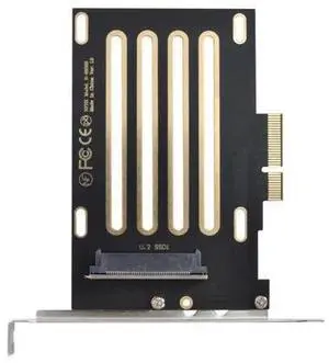 Vszerda PCI-E 4.0 x4 Lane PCI Express Host to U.2 U2 Kit SFF-8639 SSD Adapter for Motherboard Compatible with NVMe PCIe SSD750 Vszerda PCI-E 4.0 x4 Lane PCI Express Host to U.2 U2 Kit SFF-8639 SSD Adapter for Motherboard Compatible with NVMe PCIe SSD750