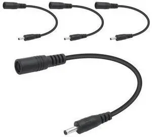 Short 12V DC Power Cord 6inch, DC 5.5mm x 2.1mm Female to DC 3.5mm x 1.35mm Male Plug Power Charging Cable Extension Cord, for Router, Speaker, Digital Camera etc Other DC 35135 Port Equipment(4Pcs) Short 12V DC Power Cord 6inch, DC 5.5mm x 2.1mm Female to DC 3.5mm x 1.35mm Male Plug Power Charging Cable Extension Cord, for Router, Speaker, Digital Camera etc Other DC 35135 Port Equipment(4Pcs)