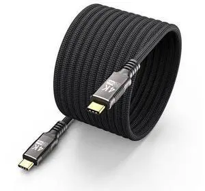 Vszerda USB C Long Cable 16FT/5M Compatible with Thunderbolt 3,USB C 3.1 Gen 1 Cable 10Gbps Data Transfer,4K@60Hz/2K@120Hz Video Output Monitor Cord,Type-C Nylon Braided PD3.0 100W Fast Charging. Vszerda USB C Long Cable 16FT/5M Compatible with Thunderbolt 3,USB C 3.1 Gen 1 Cable 10Gbps Data Transfer,4K@60Hz/2K@120Hz Video Output Monitor Cord,Type-C Nylon Braided PD3.0 100W Fast Charging.