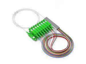 Vszerda PLC Fiber Optical Splitter 1X16, 0.9mm G657A1 Singlemode SC 1X16 Fiber Optical Splitter for Home Wiring, Engineering Project, Fiber LAN, 1M/3.3ft Vszerda PLC Fiber Optical Splitter 1X16, 0.9mm G657A1 Singlemode SC 1X16 Fiber Optical Splitter for Home Wiring, Engineering Project, Fiber LAN, 1M/3.3ft