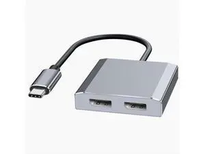 USB-C to Dual DisplayPort Splitter Adapter, USB Type C to Displayport Dual Monitor Converter 4K@60HZ, USB C Displayport Hub Compatible for De-ll XPS 13 15,Len-ovo Yoga,Sum-sung Chrome-book,HP etc USB-C to Dual DisplayPort Splitter Adapter, USB Type C to Displayport Dual Monitor Converter 4K@60HZ, USB C Displayport Hub Compatible for De-ll XPS 13 15,Len-ovo Yoga,Sum-sung Chrome-book,HP etc