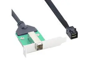 Vszerda External Mini SAS HD SFF-8644 Female to Mini SAS HD SFF-8643 Male Data Server Raid Cable Adapter (0.5m) Vszerda External Mini SAS HD SFF-8644 Female to Mini SAS HD SFF-8643 Male Data Server Raid Cable Adapter (0.5m)