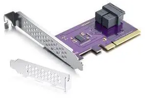 Vszerda PCIe 3.0 x8 to Dual SFF-8643 U.2 NVMe Adapter, Bifurcation Required for (2) U.2 SSDs, Supports Windows/Linux/ESXi, RAID/Server/Storage Upgrade Vszerda PCIe 3.0 x8 to Dual SFF-8643 U.2 NVMe Adapter, Bifurcation Required for (2) U.2 SSDs, Supports Windows/Linux/ESXi, RAID/Server/Storage Upgrade