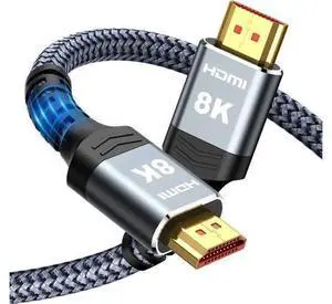 Vszerda 8K HDMI Cable Long 2.1 30FT/9M, 48Gbps High Speed HDMI 4K120 144Hz Dynamic HDR 10 eARC HDCP 2.2&2.3 Compatible for PS5, Blu-ray Player and Monitor Vszerda 8K HDMI Cable Long 2.1 30FT/9M, 48Gbps High Speed HDMI 4K120 144Hz Dynamic HDR 10 eARC HDCP 2.2&2.3 Compatible for PS5, Blu-ray Player and Monitor