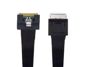 Vszerda Oculink SFF-8611 8i PCIe PCI-Express to SFF-8654 8i 8X Extension Cord Slimline Data Active Cable for SSD(1.6FT) Vszerda Oculink SFF-8611 8i PCIe PCI-Express to SFF-8654 8i 8X Extension Cord Slimline Data Active Cable for SSD(1.6FT)
