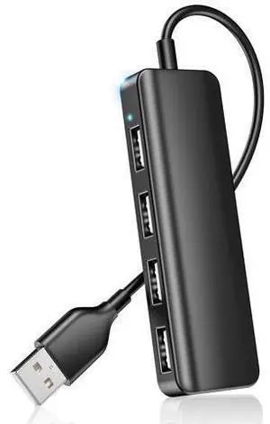 Vszerda USB Hub 4 Port USB 2.0 Splitter Hub Expander for Laptop Computer Flash Drive Console Printer Camera Keyboard Mouse More 1 to 4 Jack Extender for Charging/Data Sync Vszerda USB Hub 4 Port USB 2.0 Splitter Hub Expander for Laptop Computer Flash Drive Console Printer Camera Keyboard Mouse More 1 to 4 Jack Extender for Charging/Data Sync