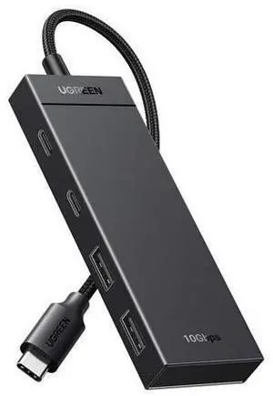 UGREEN USB C Hub, 10Gbps 4 in 1 USB 3.2 Adapter with 2 USB-C & A 3.2, 4 Ports Splitter Extender for MacBook Pro/Air, iPad Pro, iPhone 15/15 Pro Max, Surface, PC, Laptops and More UGREEN USB C Hub, 10Gbps 4 in 1 USB 3.2 Adapter with 2 USB-C & A 3.2, 4 Ports Splitter Extender for MacBook Pro/Air, iPad Pro, iPhone 15/15 Pro Max, Surface, PC, Laptops and More