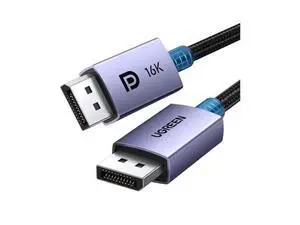 UGREEN 16K 6.6FT DisplayPort Cable 2.1 DP2.1 40Gbps Support 8K@240Hz 4K@240Hz HDR, HDCP, DSC 1.2a, Braided Display Port Cable Cord Compatible FreeSync G-Sync Video Card Monitor UGREEN 16K 6.6FT DisplayPort Cable 2.1 DP2.1 40Gbps Support 8K@240Hz 4K@240Hz HDR, HDCP, DSC 1.2a, Braided Display Port Cable Cord Compatible FreeSync G-Sync Video Card Monitor