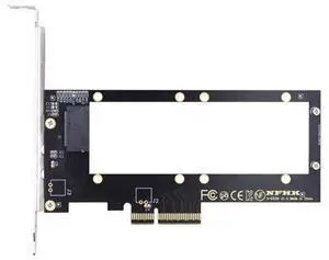 Vszerda PCI-E 4.0 4X Host Converter to EDSFF GEN-Z NVMe Ruler 1U E1.S 9.5mm 15mm 25mm Thickness Short SSD with Heat Sink PM9A3 PM9D3 P5801X Carrier Adapter Vszerda PCI-E 4.0 4X Host Converter to EDSFF GEN-Z NVMe Ruler 1U E1.S 9.5mm 15mm 25mm Thickness Short SSD with Heat Sink PM9A3 PM9D3 P5801X Carrier Adapter