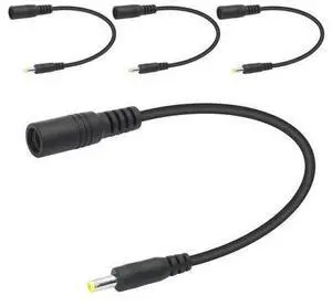 Vszerda Short 12V DC Power Cord 6inch, DC 5.5mm x 2.1mm Female to DC 4.0mm x 1.7mm Male Plug Power Charging Cable Extension Cord, for Router Speaker etc Other DC 4017 Port Equipment(4Pcs) Vszerda Short 12V DC Power Cord 6inch, DC 5.5mm x 2.1mm Female to DC 4.0mm x 1.7mm Male Plug Power Charging Cable Extension Cord, for Router Speaker etc Other DC 4017 Port Equipment(4Pcs)
