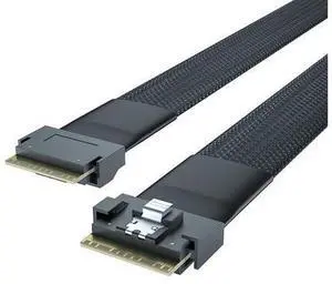 Vszerda 24G SlimSAS SFF-8654 to SFF-8654 Cable, PCIe4.0, 85-ohm, Compatible with Servers, Storage Systems, Workstations & High-Performance Computing, 1-m(3.28ft) Vszerda 24G SlimSAS SFF-8654 to SFF-8654 Cable, PCIe4.0, 85-ohm, Compatible with Servers, Storage Systems, Workstations & High-Performance Computing, 1-m(3.28ft)