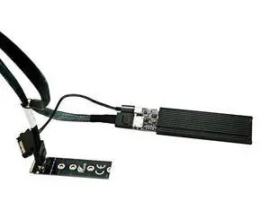 Vszerda M.2 NVME PCIe 4.0 Extension Cable,NGFF M-Key PCIe SSD Extender Card with OCuLink SFF-8611 PCI-Express 4i Cable 50cms Vszerda M.2 NVME PCIe 4.0 Extension Cable,NGFF M-Key PCIe SSD Extender Card with OCuLink SFF-8611 PCI-Express 4i Cable 50cms