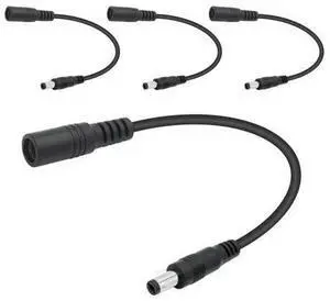 Vszerda Short 12V DC Power Cord - 4 Inch, Female 5.5mm x 2.5mm to Male 5.5mm x 2.1mm Plug Charging Cable Extension, for Router, Speaker & Other DC 5521 Port Equipment (4Pcs) Vszerda Short 12V DC Power Cord - 4 Inch, Female 5.5mm x 2.5mm to Male 5.5mm x 2.1mm Plug Charging Cable Extension, for Router, Speaker & Other DC 5521 Port Equipment (4Pcs)