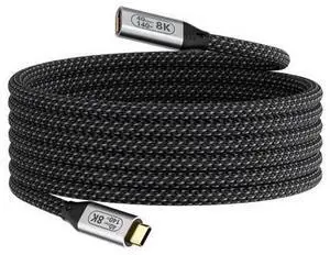 Vszerda USB-C Male to Female Extra Long 10ft/3M USB4 Data Cable, Compatible Thunderbolt 4, 8K Video Transmission, 40Gbps Data Transfer, 140W PD Fast Charging Vszerda USB-C Male to Female Extra Long 10ft/3M USB4 Data Cable, Compatible Thunderbolt 4, 8K Video Transmission, 40Gbps Data Transfer, 140W PD Fast Charging