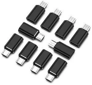 Vszerda 10Pack Micro USB to USB C OTG Adapter, Type C Female to Micro USBC Male Convert Connector Support Charge Data Sync Compatible with Nexus 5 6 Samsung Galaxy S7 S7 Edge, and MICR-USB Devices Vszerda 10Pack Micro USB to USB C OTG Adapter, Type C Female to Micro USBC Male Convert Connector Support Charge Data Sync Compatible with Nexus 5 6 Samsung Galaxy S7 S7 Edge, and MICR-USB Devices