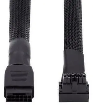 Vszerda PCI-E 5.0 12VHPWR 16Pin 12+4P Male to Female ATX3.0 Power Modular Down Angled 90 Degree Extension Cable for 3080 3090TI PSU Graphics Card 17CM Vszerda PCI-E 5.0 12VHPWR 16Pin 12+4P Male to Female ATX3.0 Power Modular Down Angled 90 Degree Extension Cable for 3080 3090TI PSU Graphics Card 17CM