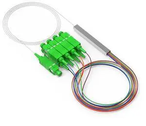 Vszerda SC 1X8 PLC Fiber Optical Splitter, Singlemode SC Fiber Optical Splitter 0.9mm G657A1 PLC Splitter Pigtail 1310-1550nm for Home Wiring, Engineering Project, Fiber LAN, 1M/3.3ft Vszerda SC 1X8 PLC Fiber Optical Splitter, Singlemode SC Fiber Optical Splitter 0.9mm G657A1 PLC Splitter Pigtail 1310-1550nm for Home Wiring, Engineering Project, Fiber LAN, 1M/3.3ft