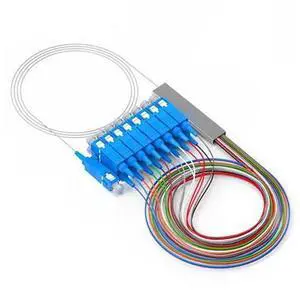 Vszerda Fiber Optical Splitter, SC UPC 1X16 PLC Singlemode Fiber Optical Splitter, Telecom-Grade 0.9mm G657A1 Singlemode Fibe Pigtail 1260/1650nm. 1M/3.3FT. Vszerda Fiber Optical Splitter, SC UPC 1X16 PLC Singlemode Fiber Optical Splitter, Telecom-Grade 0.9mm G657A1 Singlemode Fibe Pigtail 1260/1650nm. 1M/3.3FT.