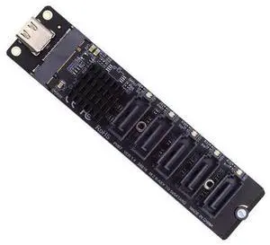 Vszerda 10Gbps USB Drive USB-C Type-C to NGFF Key B+M SATA 6Gbps 5 Ports Adapter Converter PM Port Multiplier Selector JMB575 JMS580 Vszerda 10Gbps USB Drive USB-C Type-C to NGFF Key B+M SATA 6Gbps 5 Ports Adapter Converter PM Port Multiplier Selector JMB575 JMS580
