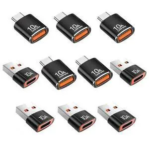 Vszerda 10 Pack 200W USB C to USB Adapter,C Male to USB3.1 Female Charger,Up to 10Gbps Data Transfer,for Apple Watch Ultra iWatch Series 8 7,iPhone 17 16 Plus Pro Max,Google Pixel Vszerda 10 Pack 200W USB C to USB Adapter,C Male to USB3.1 Female Charger,Up to 10Gbps Data Transfer,for Apple Watch Ultra iWatch Series 8 7,iPhone 17 16 Plus Pro Max,Google Pixel
