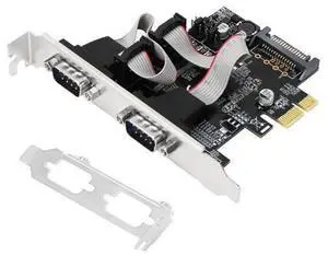 Vszerda Dual Port PCI Express RS-232 DB9 Serial Port Card for Windows XP, Vista,7, 8.x, 10, 11 32/64bit and Linux PCs, PCIE 2X DB9 Card Vszerda Dual Port PCI Express RS-232 DB9 Serial Port Card for Windows XP, Vista,7, 8.x, 10, 11 32/64bit and Linux PCs, PCIE 2X DB9 Card